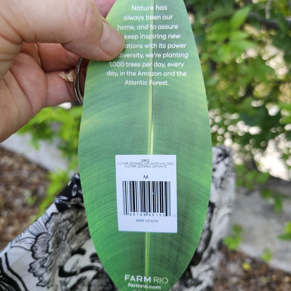 FARM Rio Monochrome Floral Dress - Picture 4 of 5